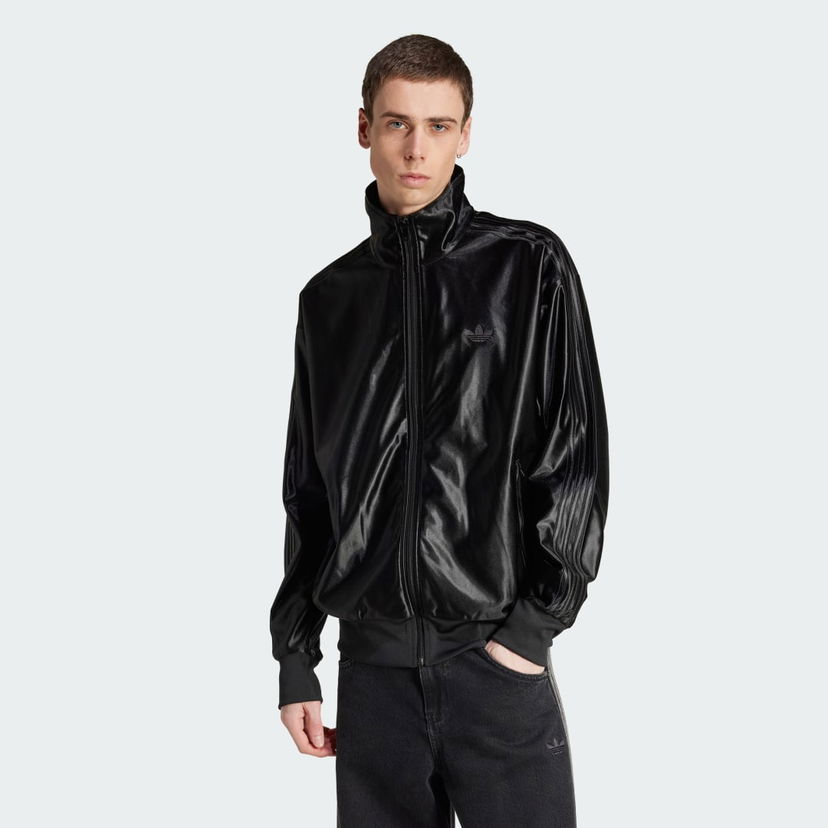 Trenerka adidas Performance Firebird Metallic Track Jacket Crna | JW5960