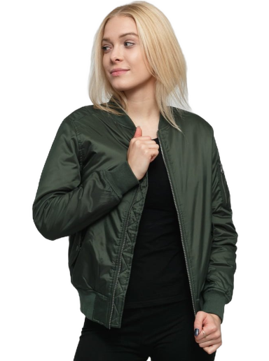 Bomber jakna Urban Classics Ladies Basic Bomber Jacket Zelena | tb807 olive