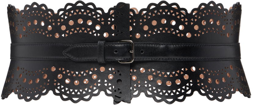 Pojasevi Alaïa ALAÏA Openwork Bustier Belt Crna | AA1C082GC0A29