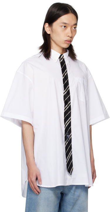 Košulja VETEMENTS Vetements Tie Short-Sleeve Shirt Bijela | UH76SH250W, 1