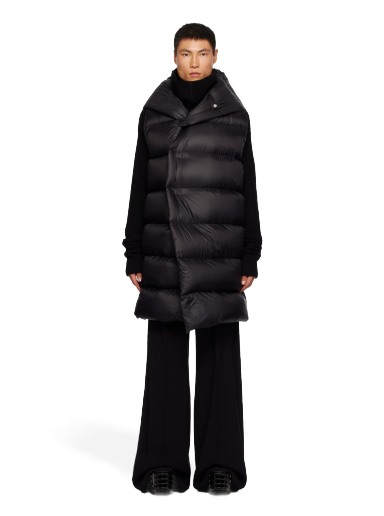 Prsluk Rick Owens Hooded Down Vest Crna | RU02C7999 NPD3
