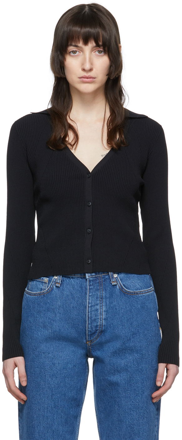 Džemper rag & bone Rag & Bone Knit Cardigan Crna | WAS22P044LD44
