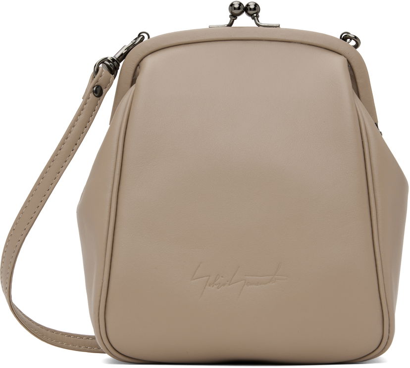Ručna torbica Yohji Yamamoto Yohji Yamamoto Clasp Shoulder Bag Bež | DT-A92-706