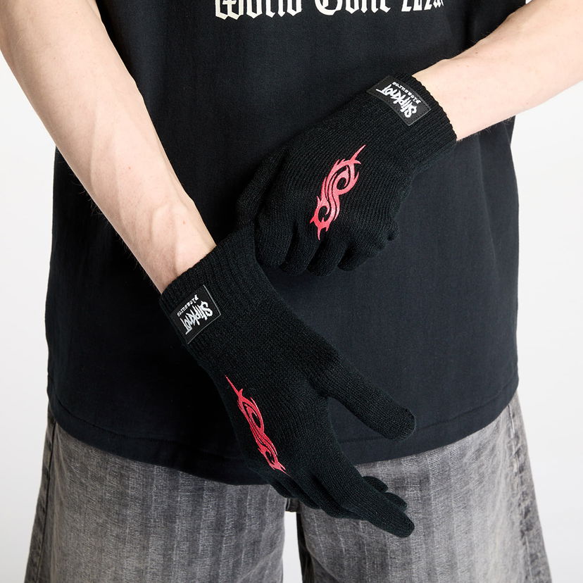 Rukavice Pleasures Pleasures Cult Knit Gloves Crna | P25SK022 BLACK