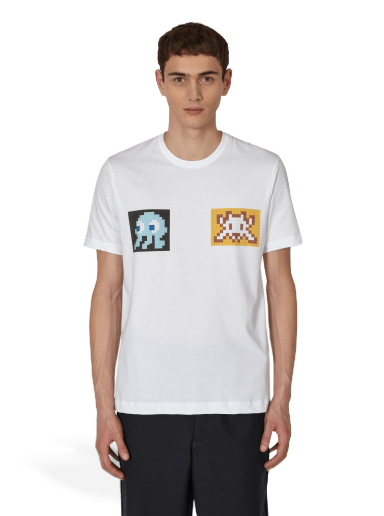 Majica kratkih rukava Comme des Garçons Invader A-3 T-Shirt Bijela | FJ-T001-W22 2