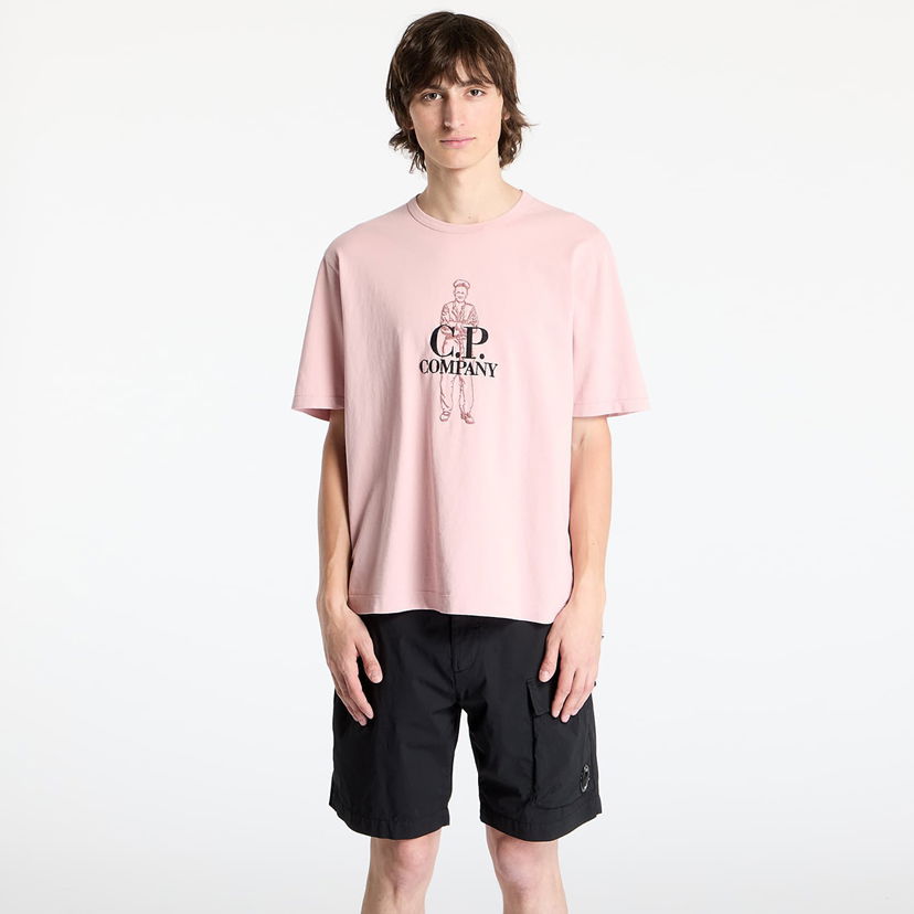 Majica kratkih rukava C.P. Company C.P. Company Logo T-Shirt Ružičasta | 18CMTS288A006057O-520