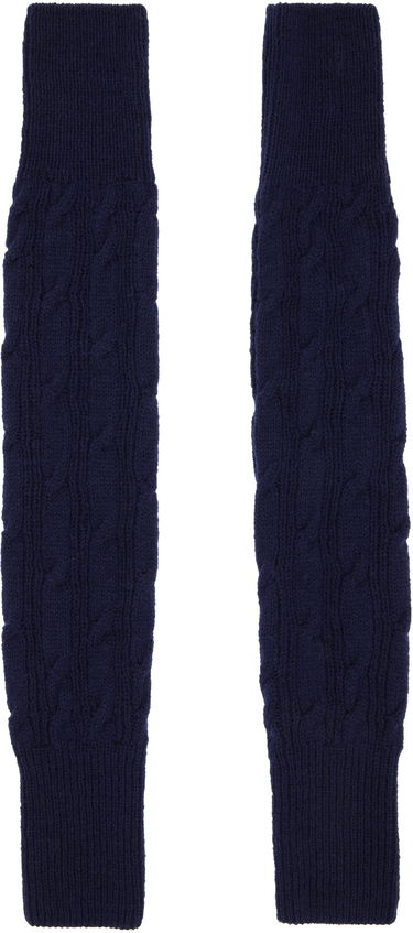 Rukavice Dries Van Noten Dries Van Noten Wool Cable-Knit Arm Warmers Tamnoplava | 252-021213-2707, 0