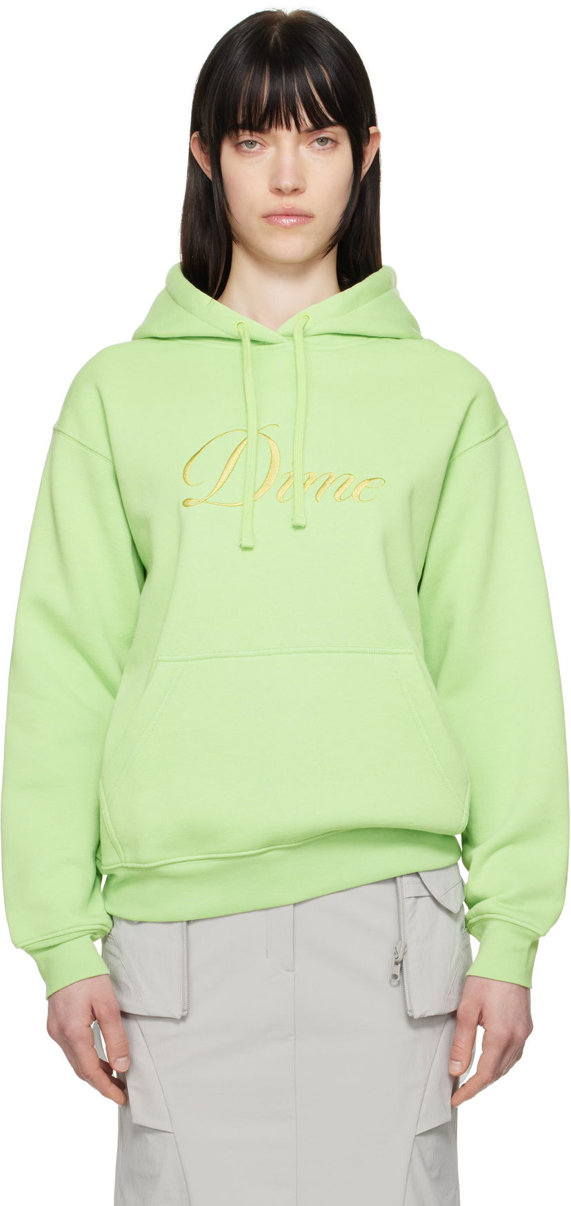 Dukserice Dime Dime Cursive Logo Hoodie Zelena | DIMESP2544SAG