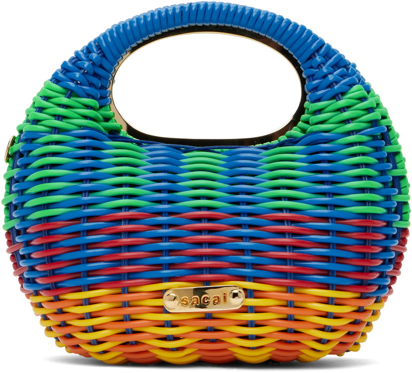Ručna torbica sacai Sacai Woven Rainbow Round Bag Višebojno | S150-01