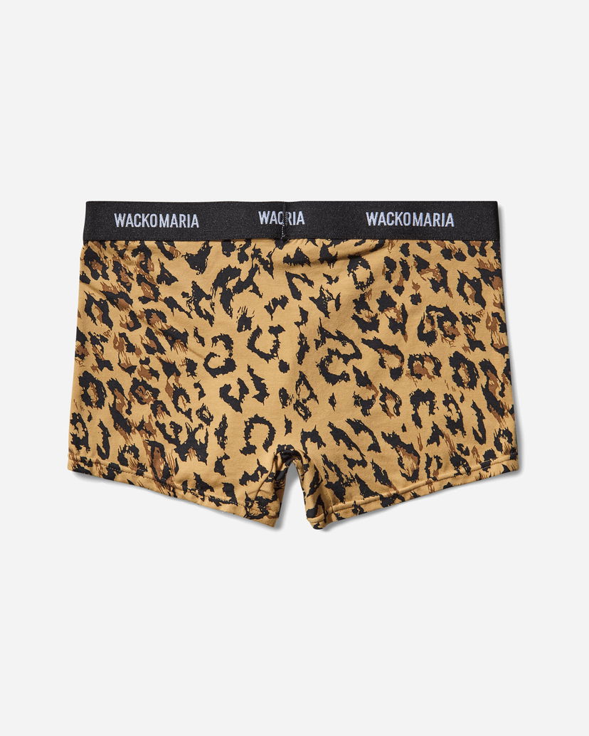Bokserice WACKO MARIA Wacko Maria Leopard Boxer Briefs Smeđa | WMGP-BR12 BEIGE