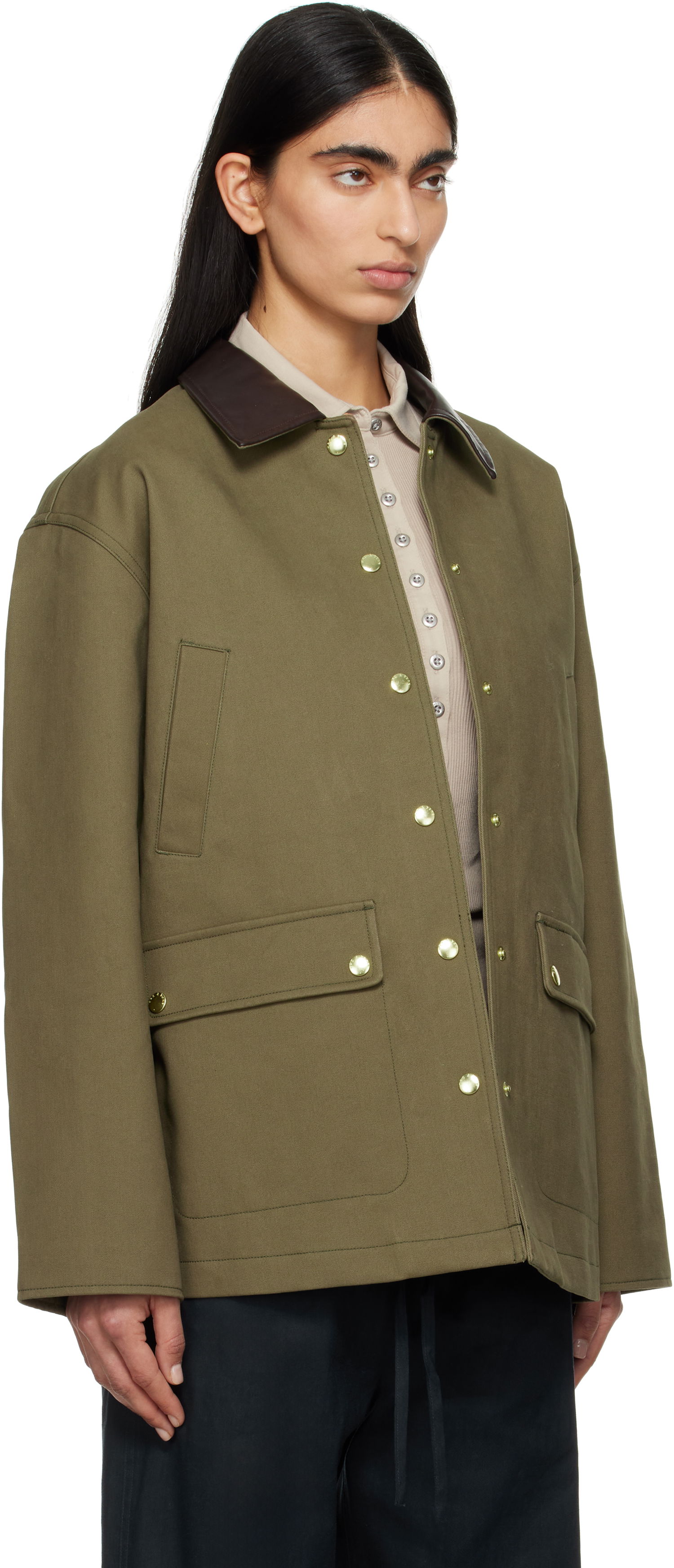 Jakna rag & bone Rag & Bone Cassidy Cotton Jacket Zelena | WAW24F20167516, 1
