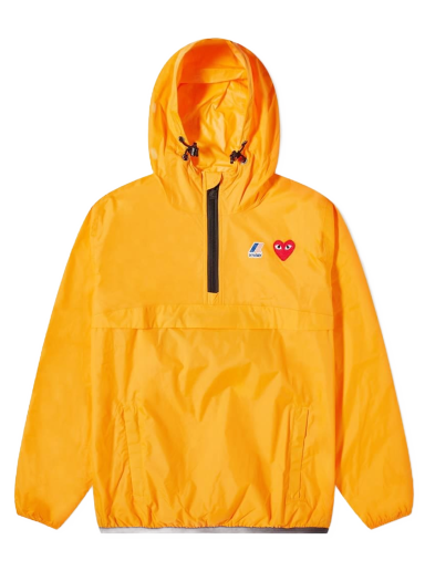 Vjetrovka Comme des Garçons K-Way x Half Zip Packable Jacket Narančasta | P1J502-1