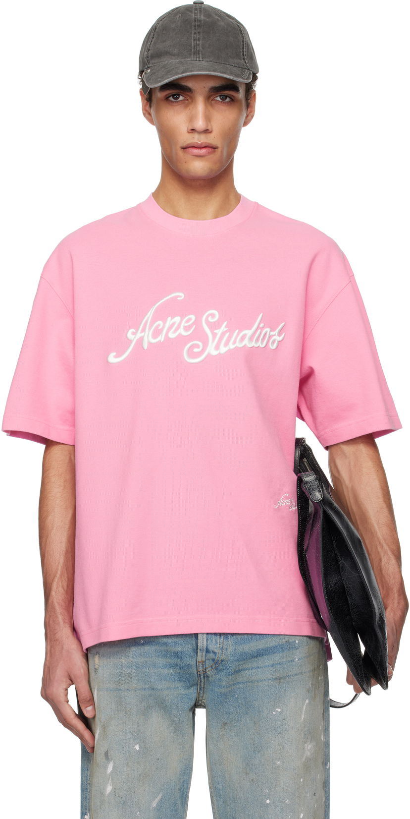 Majica kratkih rukava Acne Studios Acne Studios Logo T-Shirt Ružičasta | CL0327-