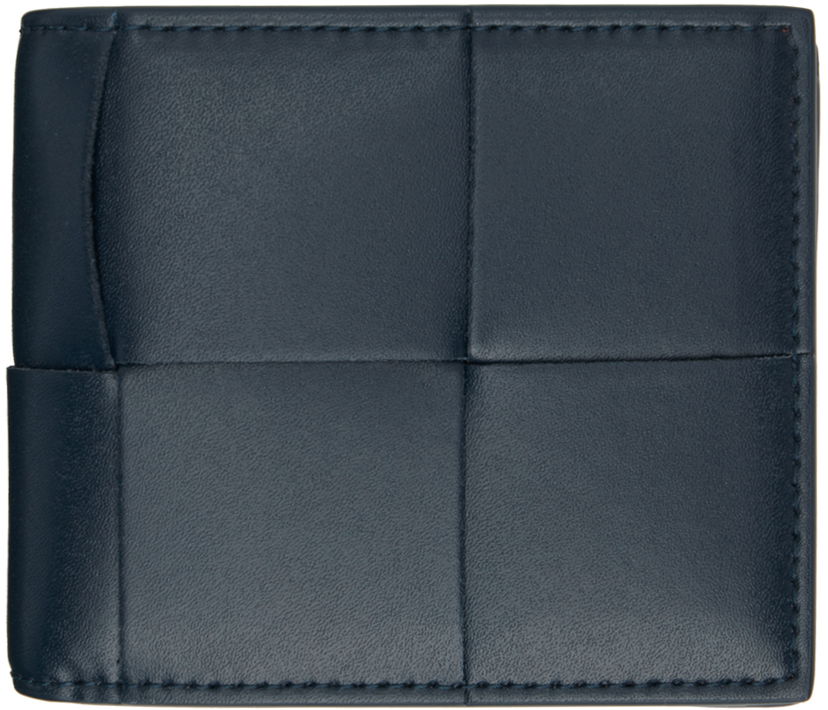 Novčanik Bottega Veneta Navy Cassette Bi-Fold Wallet Tamnoplava | 749455 VBWD5 3358