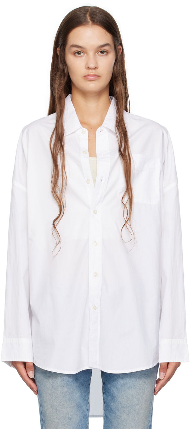 Košulja R13 R13 Drop Neck Shirt Bijela | R13W7469-001