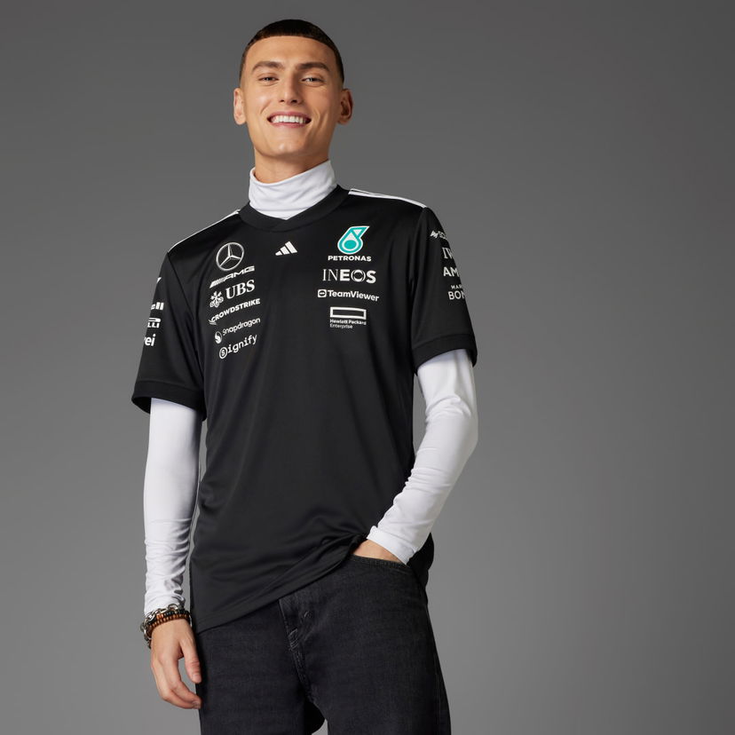 Majica kratkih rukava adidas Performance Mercedes-AMG Petronas Formula One Team Driver T-Shirt Crna | JW5361