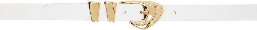 Pojasevi BY FAR BY FAR Moore Semi Patent Leather Belt Bijela | 23CRMOOWWHW