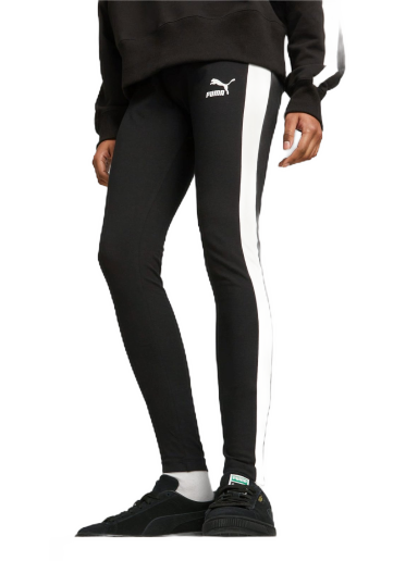 Tajice Puma Iconic T7 Mid-Rise Leggings Crna | 530080_01