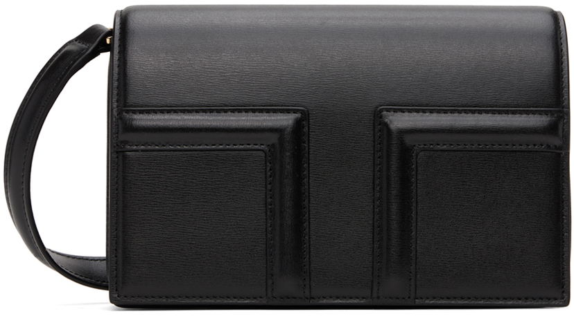 Torba za rame TOTEME TOTEME Mini T-Flap Shoulder Bag Crna | 244-WAL0049-LE0025