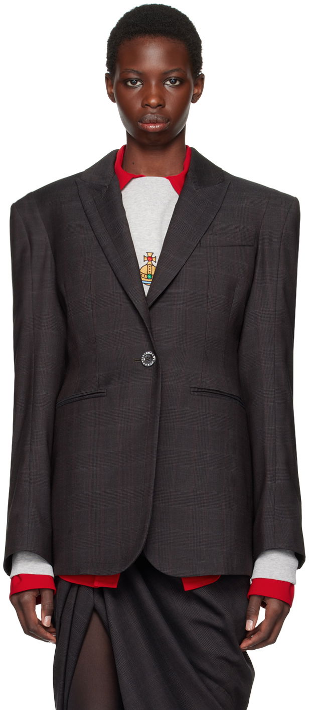 Odjeća Vivienne Westwood Brown Alien Blazer Crna | 14010073-W00YX-