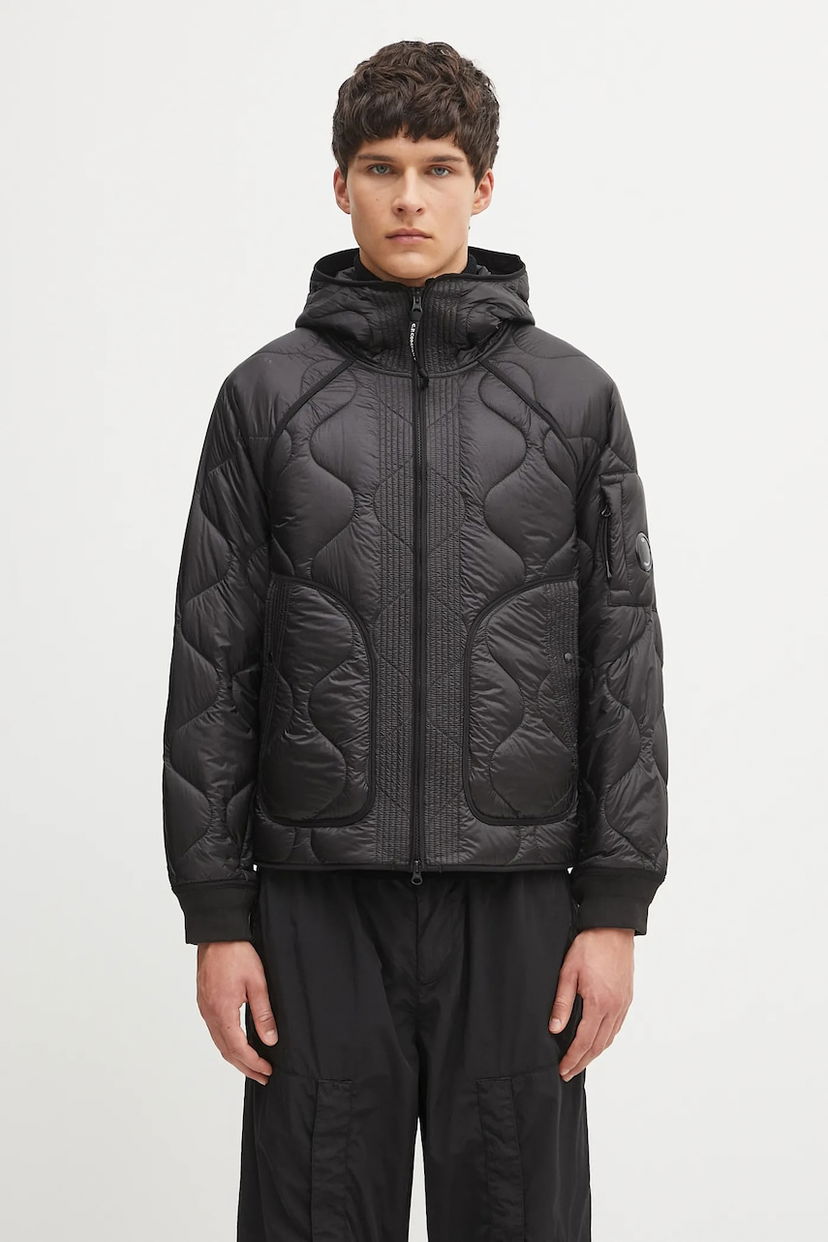 Pernata jakna C.P. Company C.P. Company Hooded Quilted Jacket Crna | 19CMOW047A110158A