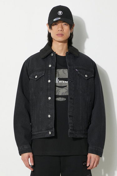 Jakna BBC IceCream ICECREAM Running Dog Sherpa Denim Jacket Crna | IC24147, 2