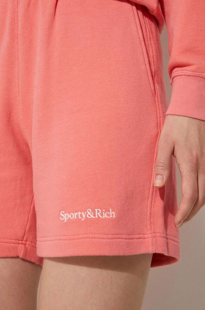 Trenirka Sporty & Rich Sweatpants Serif Logo Soft Gym Ružičasta | SH007S402SC