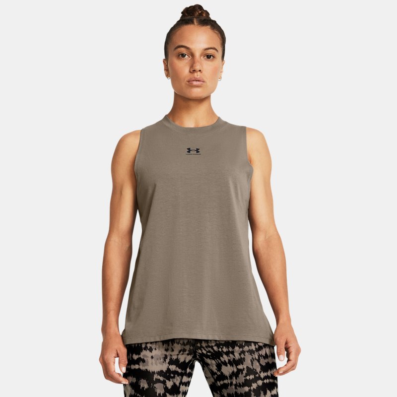 Majica bez rukava Under Armour Tank Top Smeđa | 1383659-200