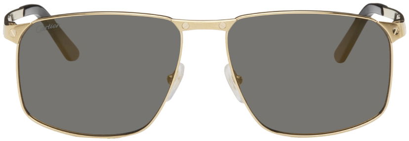 Sunčane naočale Cartier Rectangular Sunglasses Siva | CT0322S