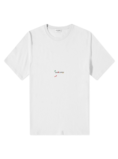 Majica kratkih rukava Saint Laurent Rive Gauche Tee Bijela | 686186Y36QP-8520