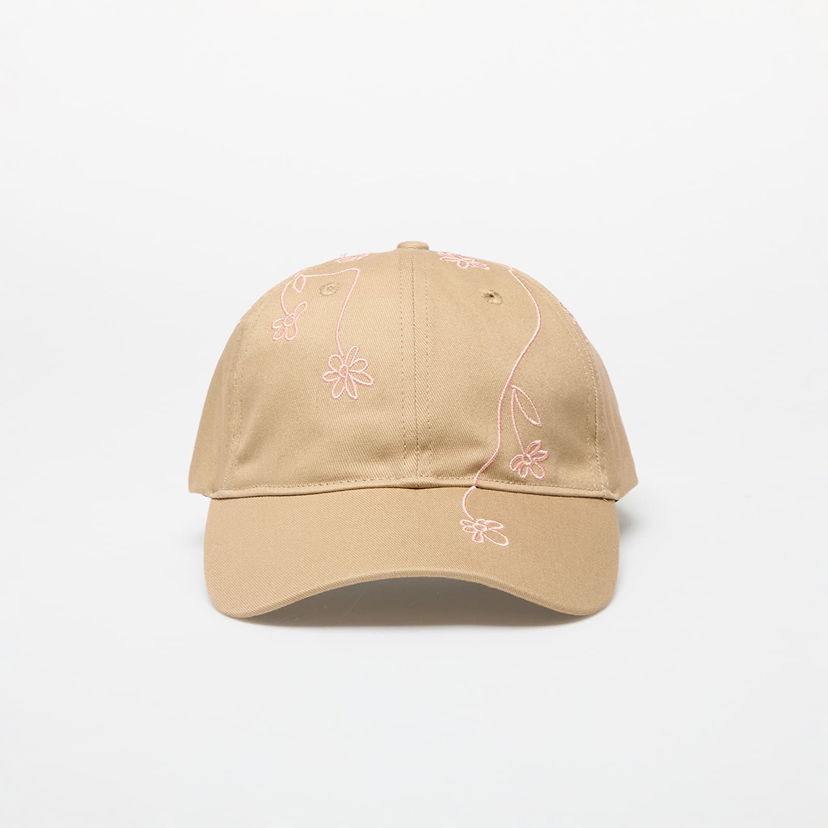 Kapa Footshop Embroidered Flower Baseball Cap Bež | FTSHP_397_02