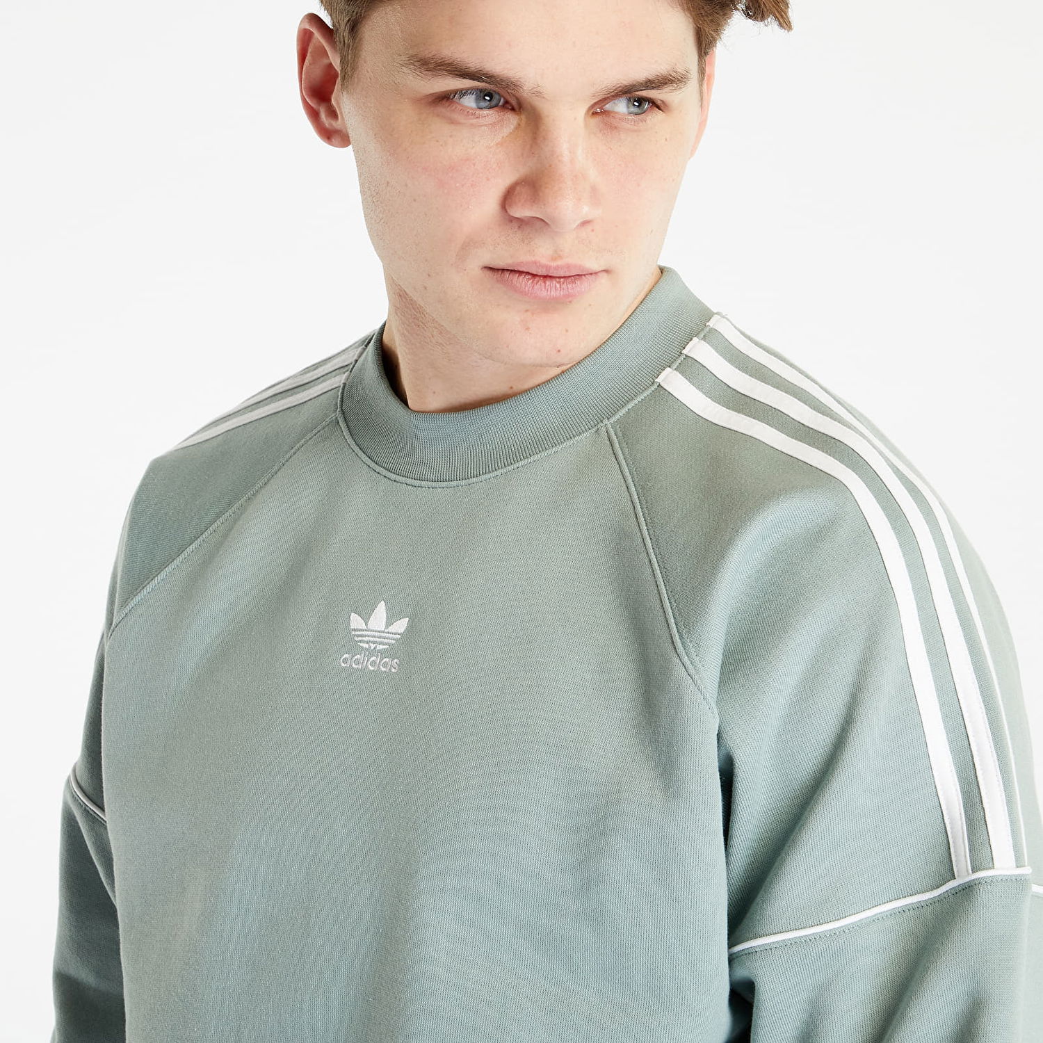Dukserice adidas Originals Rekive Crew Siva | IB8696, 1