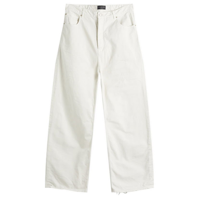 Hlače Balenciaga Balenciaga Loose Fit Jeans, Size Large Bijela | 786468-TJW94-9000