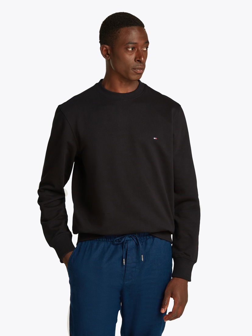 Džemper Tommy Hilfiger Tommy Hilfiger Essential Crew Sweatshirt Crna | MW0MW37237BDS