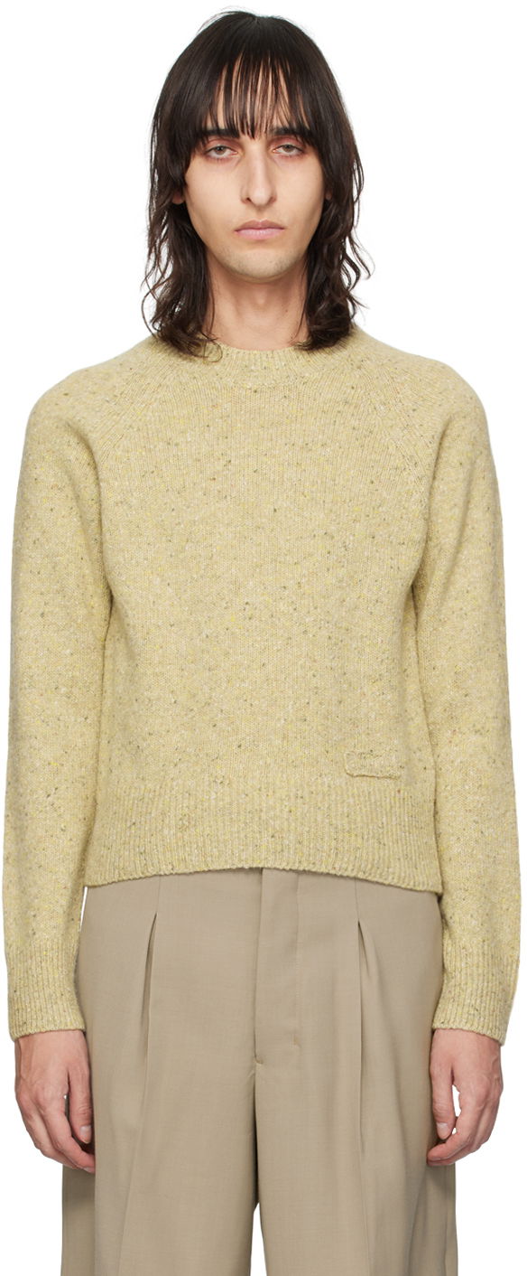 Džemper AMI Crewneck Sweater Bež | HKS035.KN0038