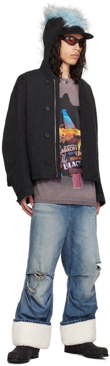 Bomber jakna We11done Sortie Buttoned Neckline Jacket Crna | WD-JK3-23-052-U-BK, 3