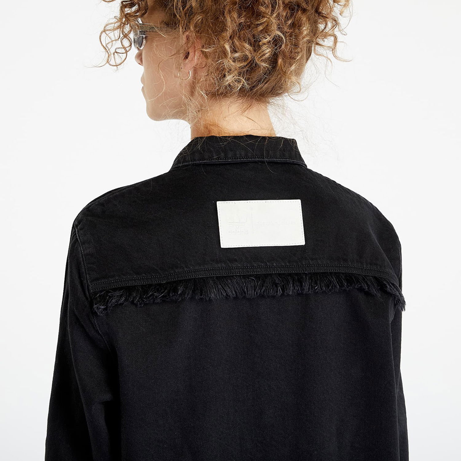 Haljina adidas Originals adidas x Ksenia Schnaider Denim Shirt Crna | IJ8342, 1