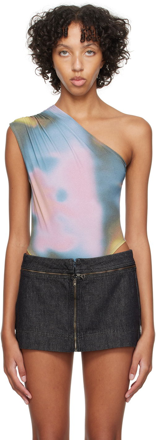 Body Miaou Miaou One Shoulder Jersey Bodysuit Višebojno | 6005VC2COS
