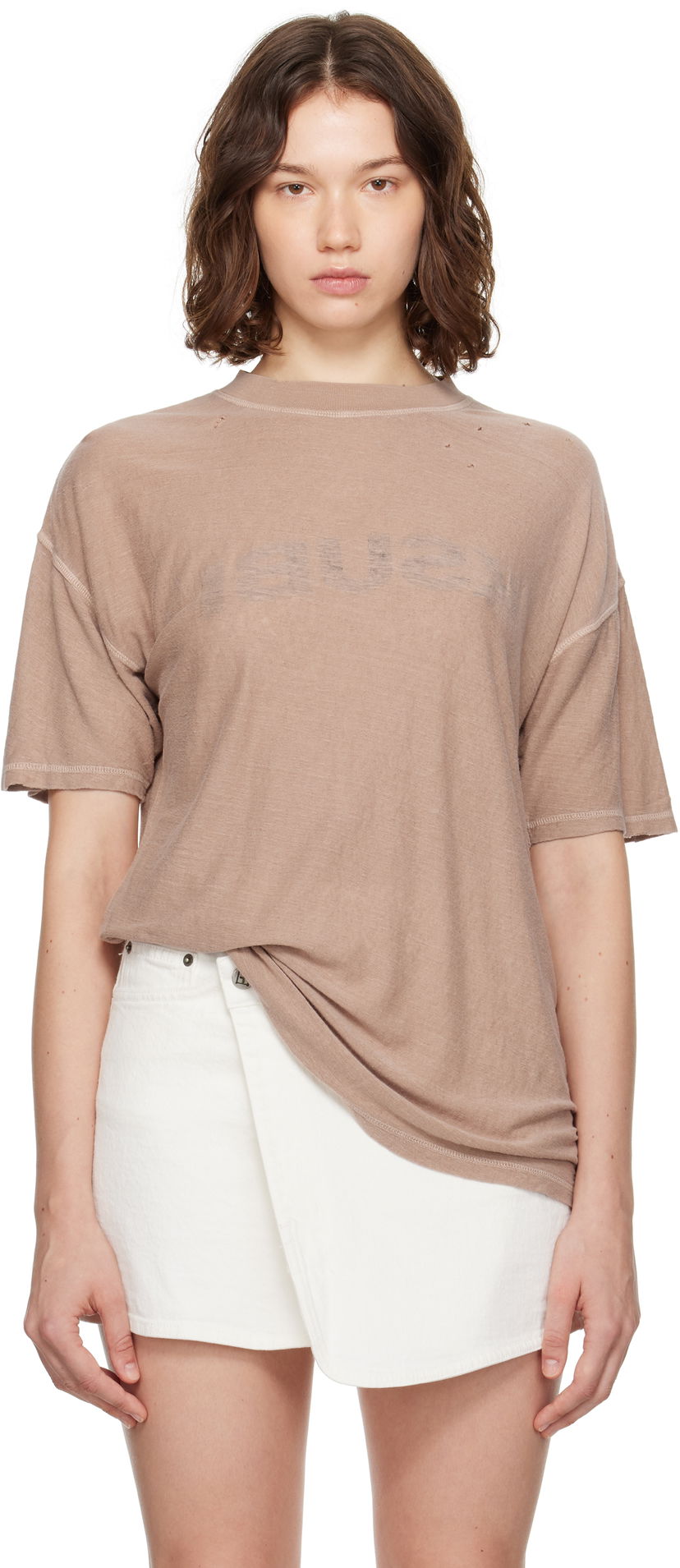 Majica kratkih rukava Ksubi Ksubi Reverse It Oh G S/S T-Shirt Smeđa | WPF25TE022