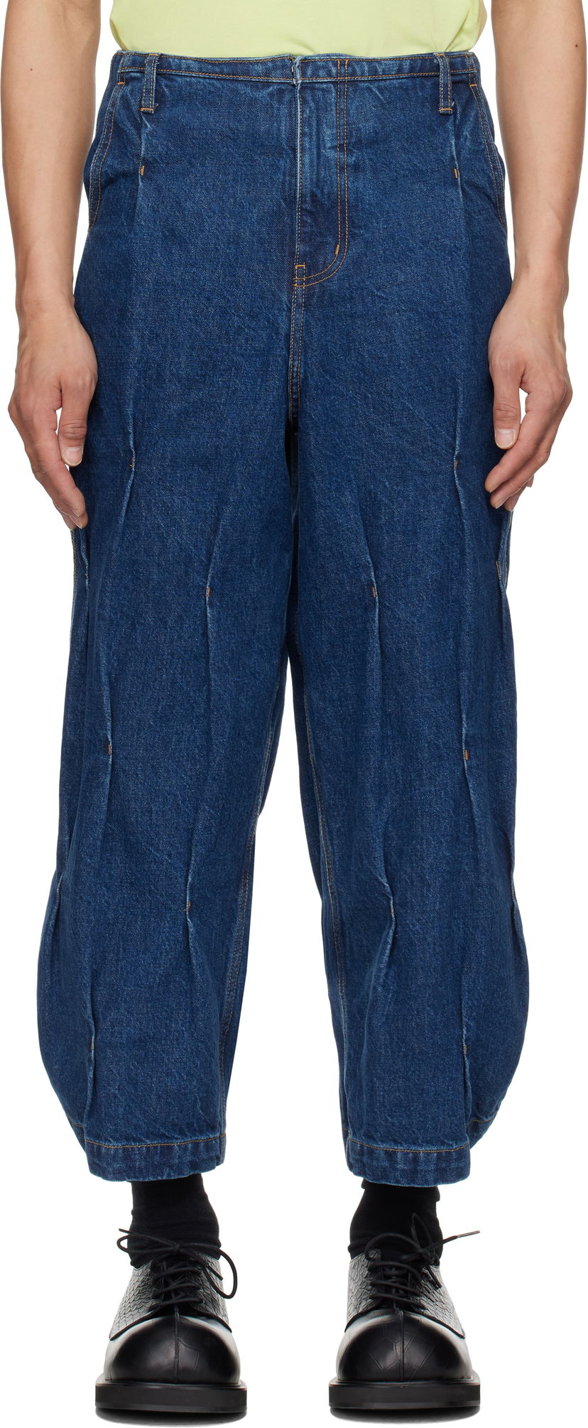 Jeans ADER ERROR ADER error 0103 Sculpted Denim Jeans Plava | BO01SSJE0103BL