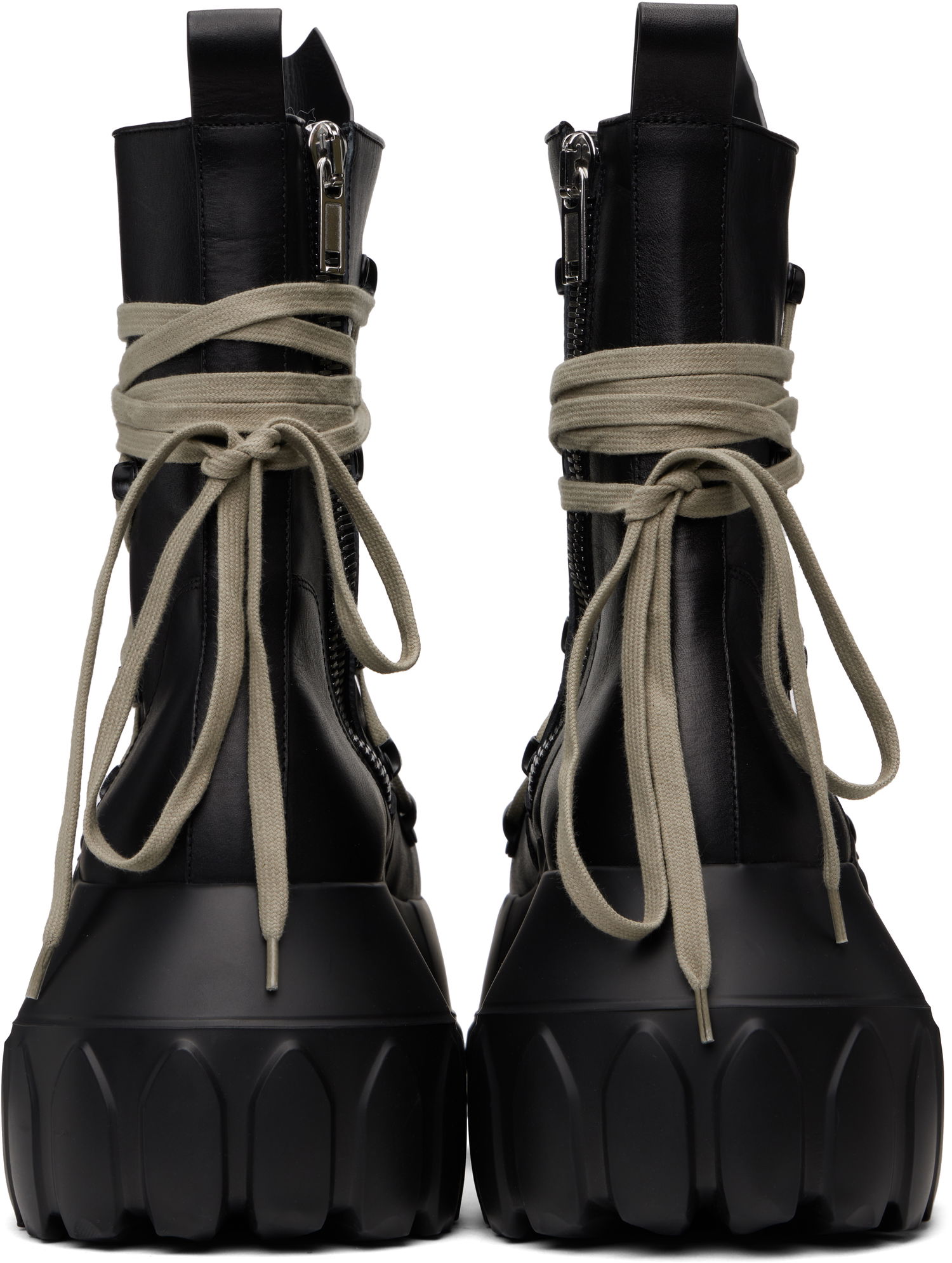 Tenisice i cipele Rick Owens Rick Owens Hollywood Megalace Mega Tractor Boots Crna | RR01E5867 LCHW1, 1