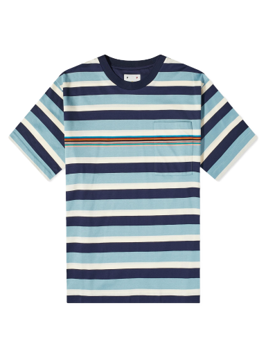 Majica kratkih rukava Pop Trading Company x Paul Smith Stripe Tee Tamnoplava | M1R-136Y-K02032