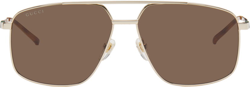 Sunčane naočale Gucci Navigator Frame Sunglasses Metalik | GG1676S-002