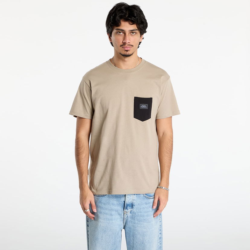 Majica kratkih rukava Horsefeathers Pocket T-Shirt Alpha Bež | SM1257N