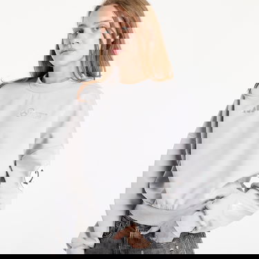 Dukserice adidas Performance Mercedes Cropped Sweatshirt Siva | JW3480, 1