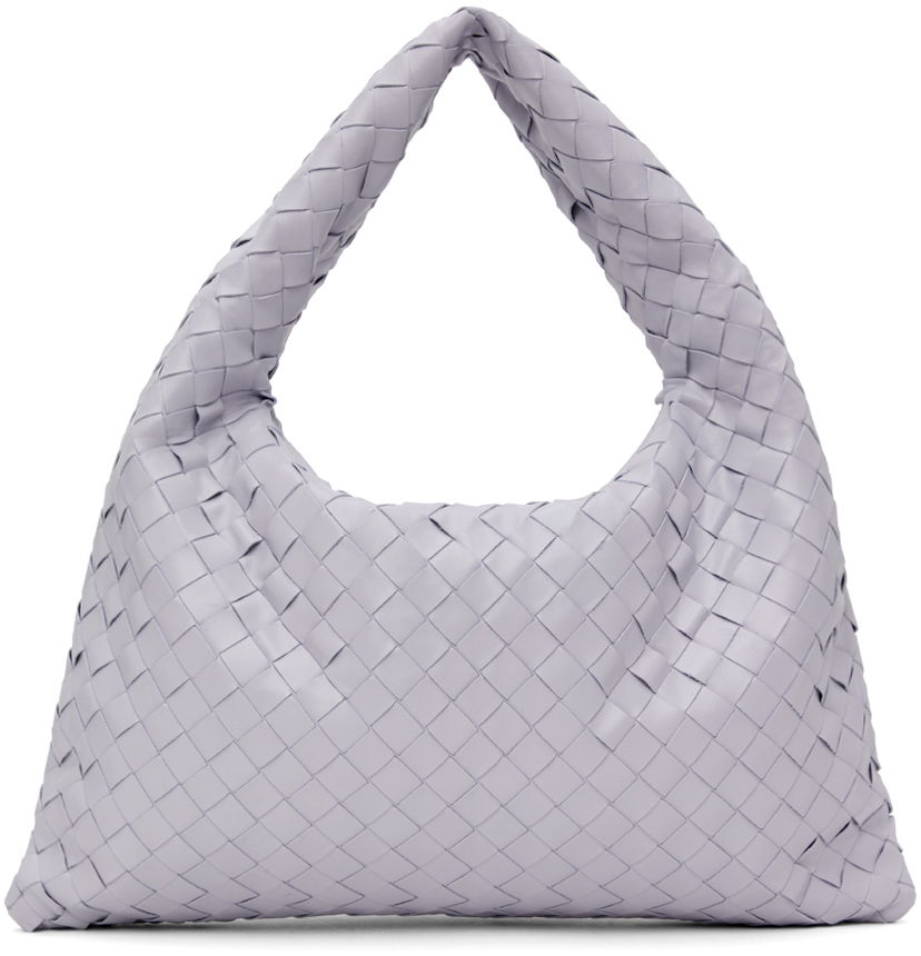 Ručna torbica Bottega Veneta Small Intrecciato Leather Hobo Bag Ljubičasta | 763966 V3IV1