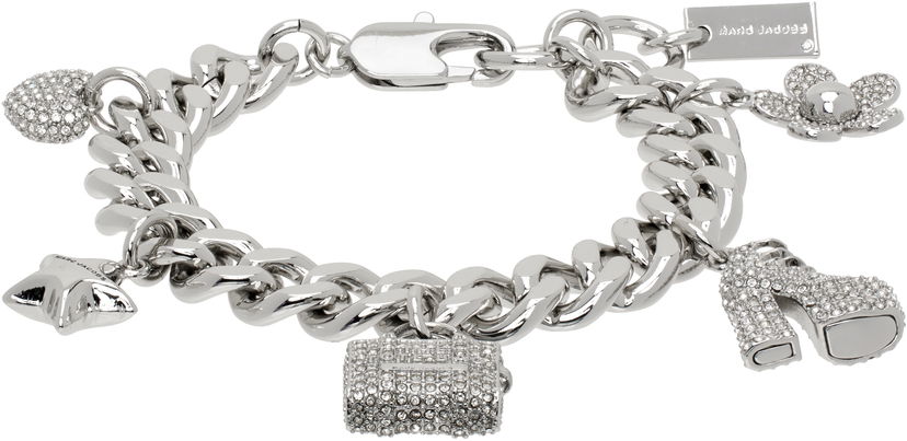 Narukvica Marc Jacobs Marc Jacobs The Pave Mini Icon Charm Bracelet Metalik | 2R3JBR001J81