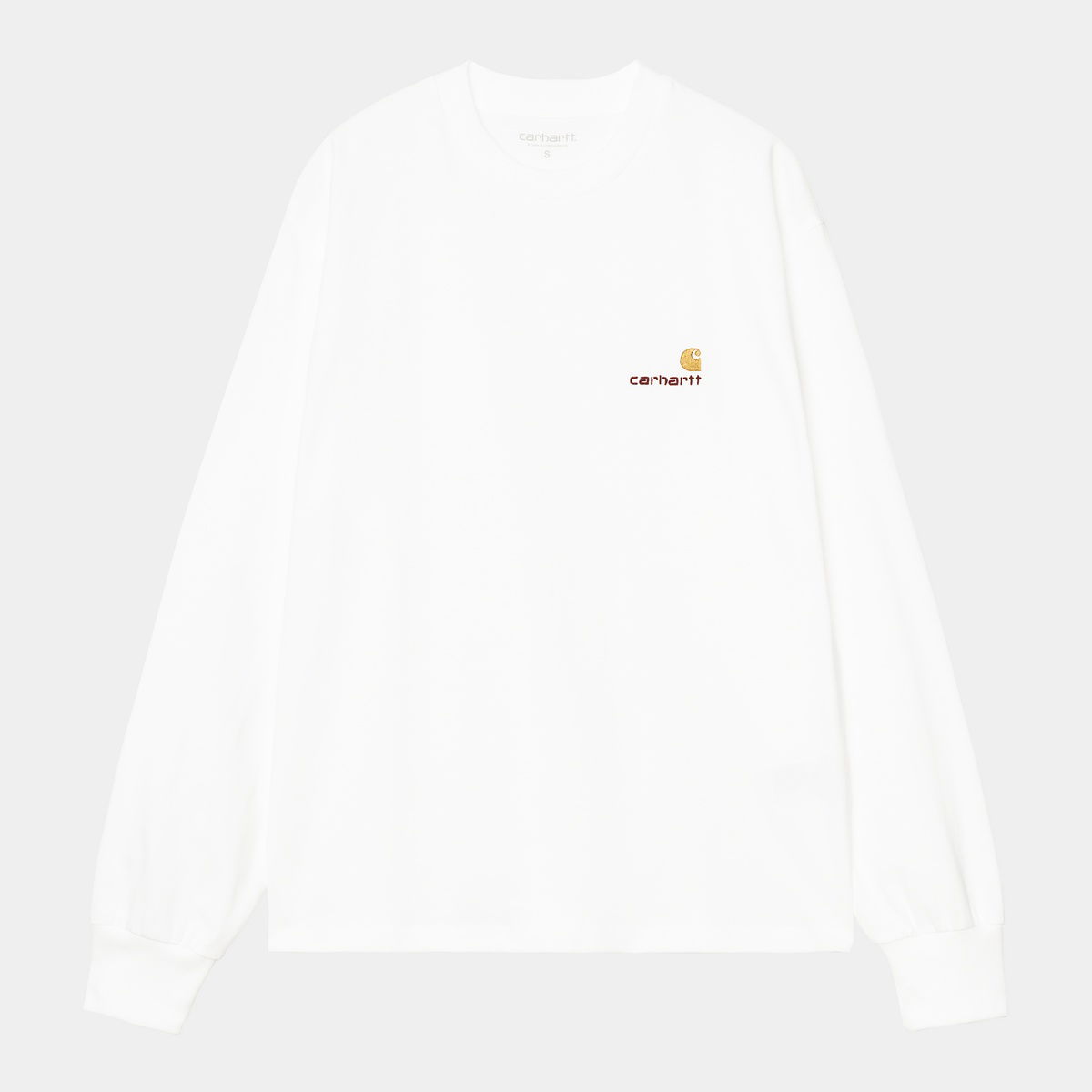 Majica kratkih rukava Carhartt WIP Long Sleeve American Script T-Shirt Bijela | I035466_5, 0