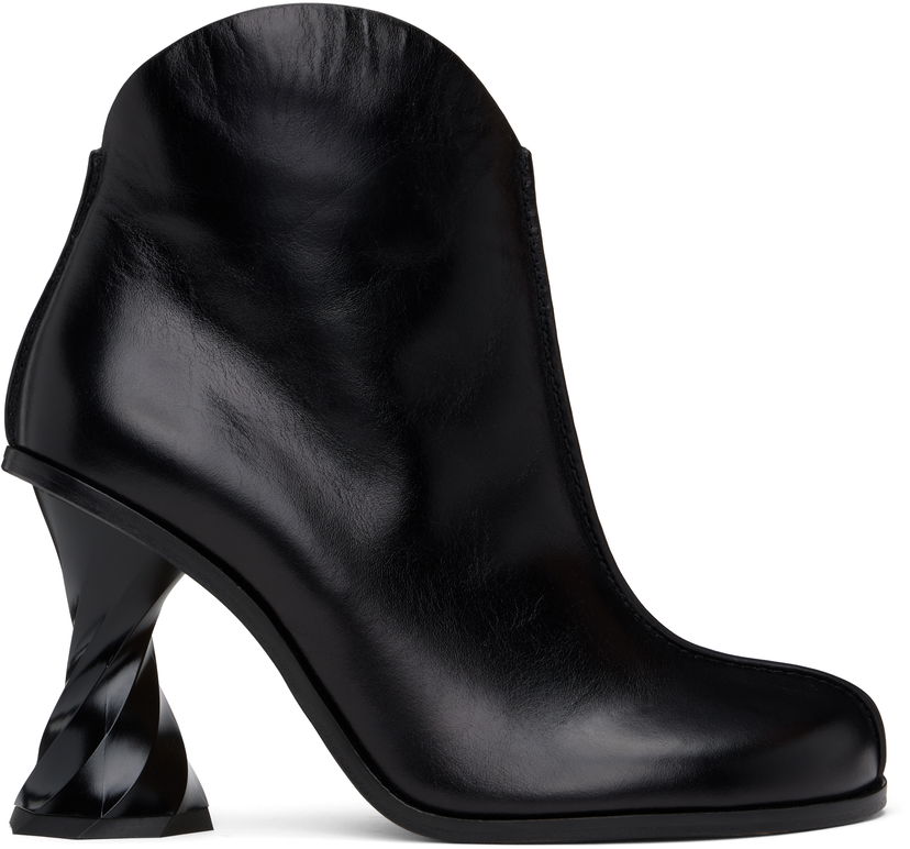 Odjeća JW Anderson JW Anderson Twisted Heel Ankle Boots Crna | ANW43211A