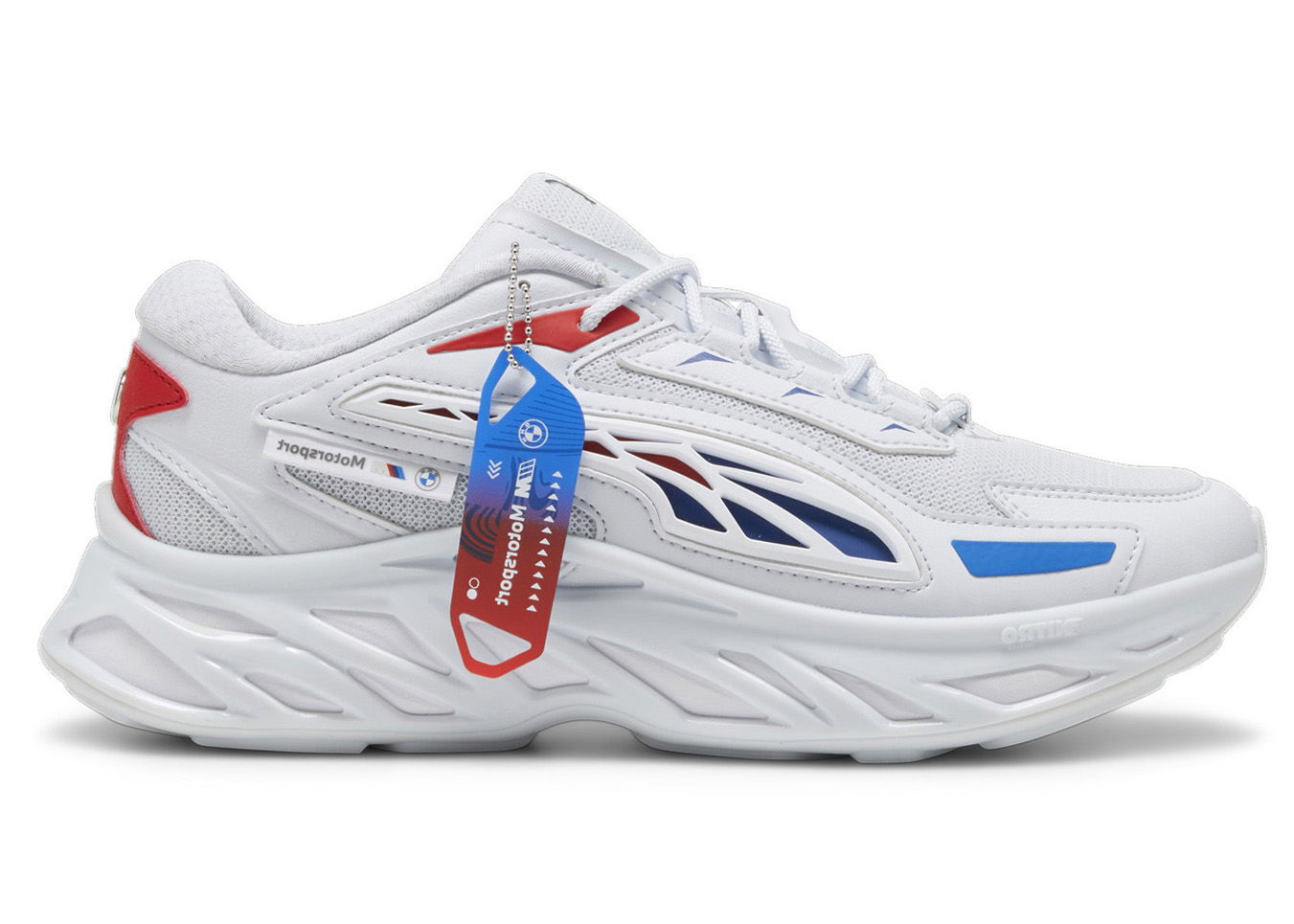 Tenisice i cipele Puma Exotek Nitro BMW Motorsport Silver Mist Pop Red Cool Cobalt Siva | 308135-02, 0